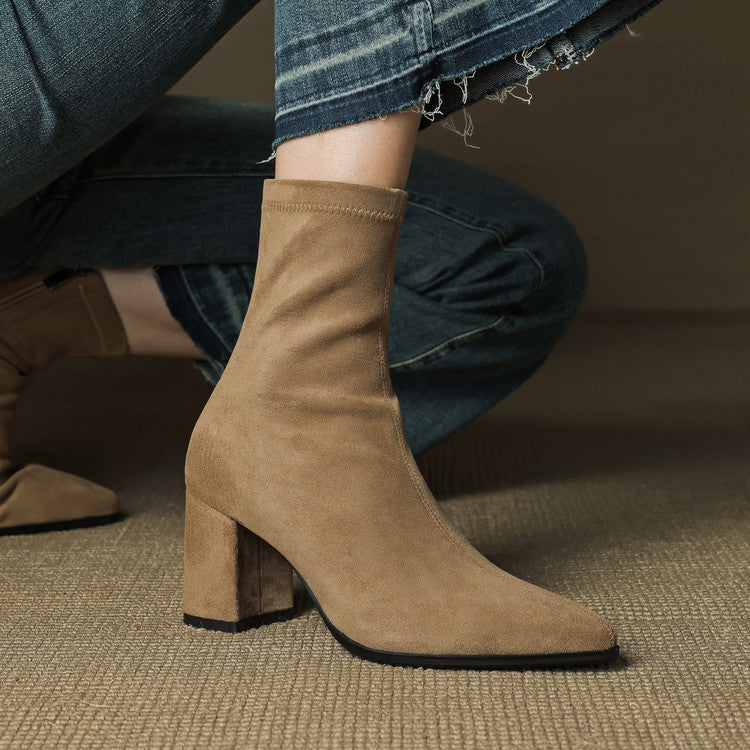 Alora Genuine Suede Boots