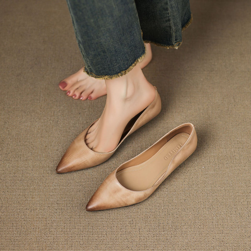 Seravine Genuine Leather Flats