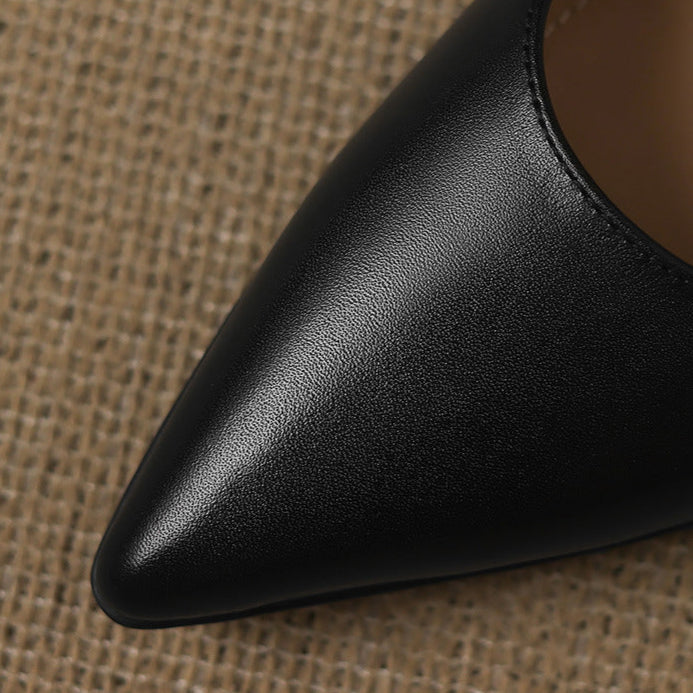 Nadine Genuine Leather Heels