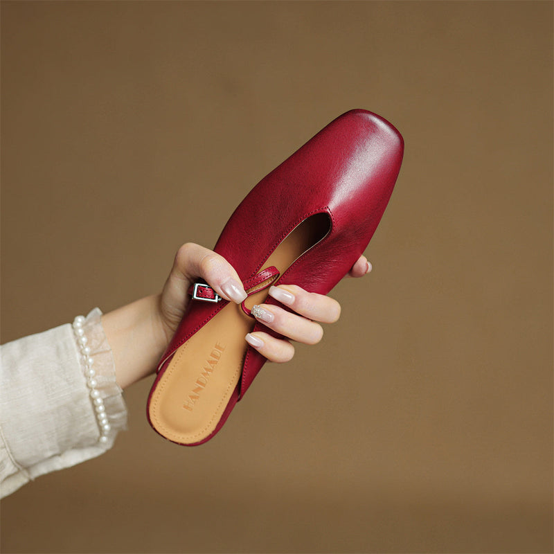 Miral Genuine Leather Mules