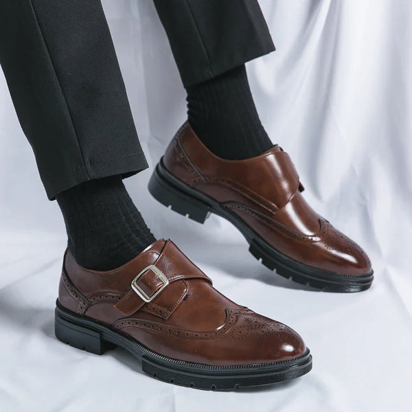 Vittorio Leather Monk Strap