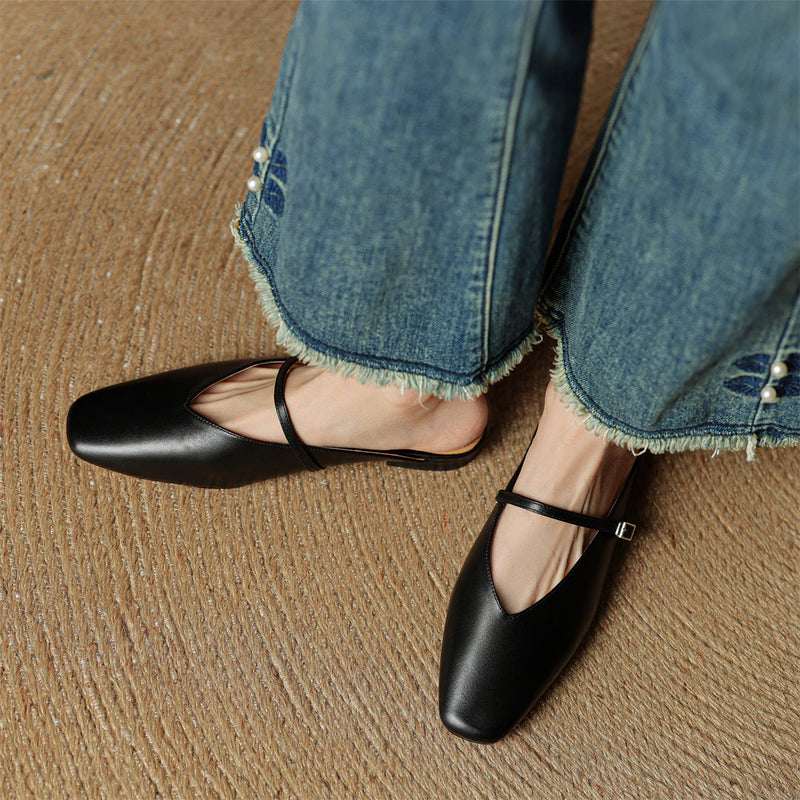 Miral Genuine Leather Mules