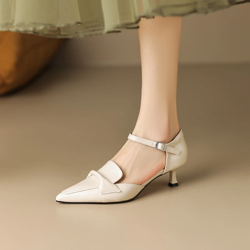 Élane Genuine Leather Heel