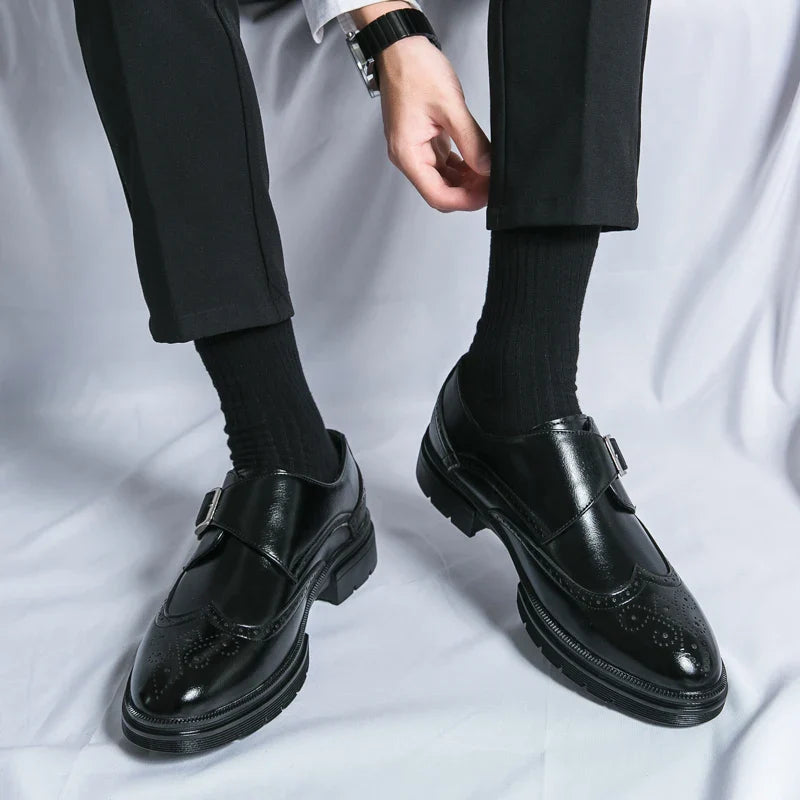 Vittorio Leather Monk Strap