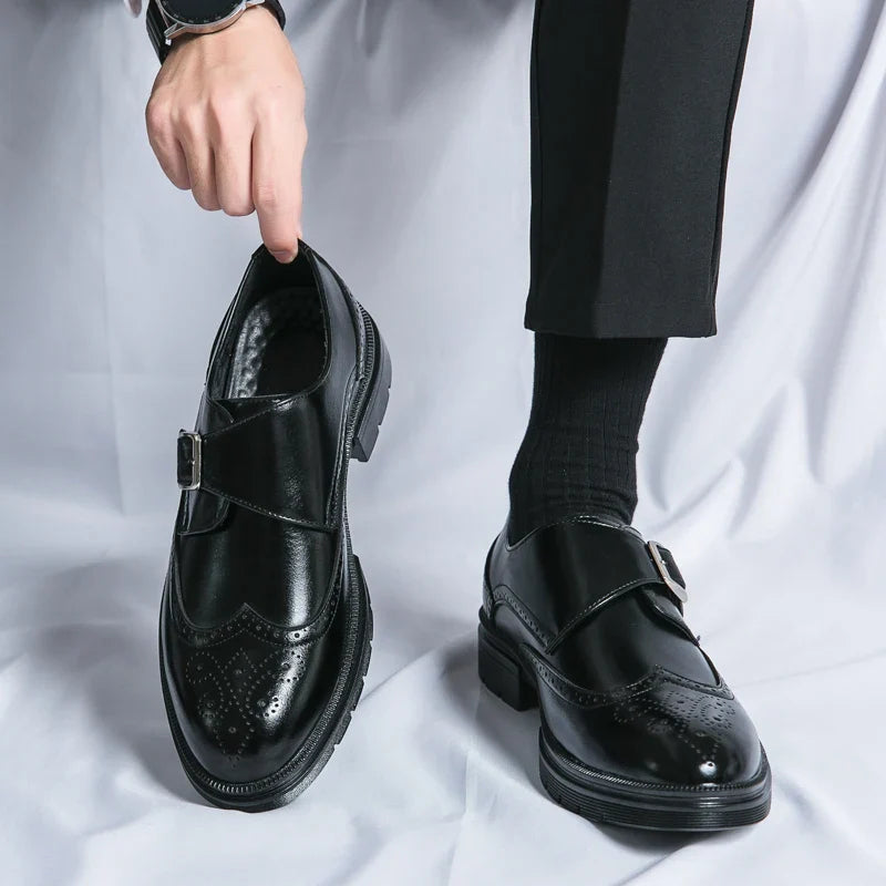 Vittorio Leather Monk Strap