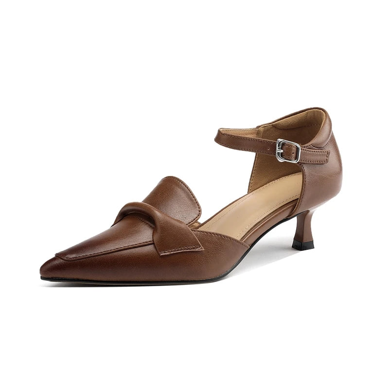 Élane Genuine Leather Heel