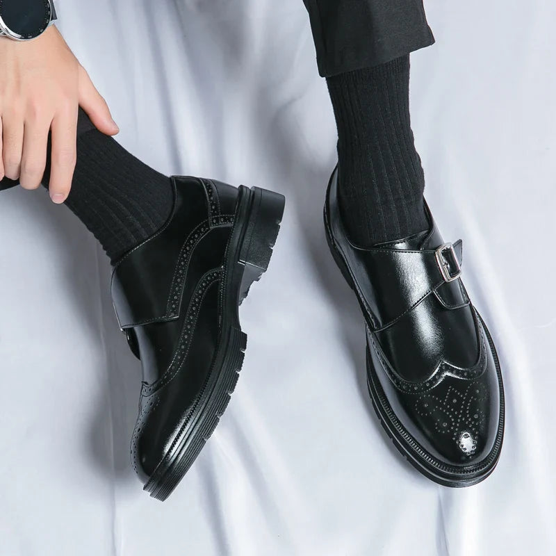 Vittorio Leather Monk Strap