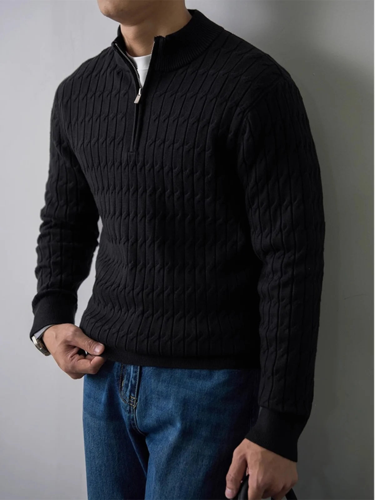 Ellison Cable Half-Zip