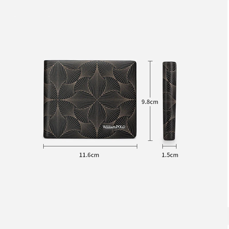 William Polo Genuine Leather Bifold Wallet