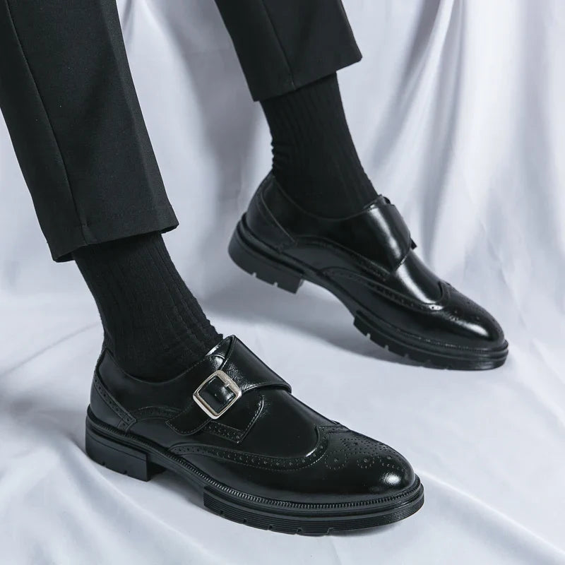 Vittorio Leather Monk Strap