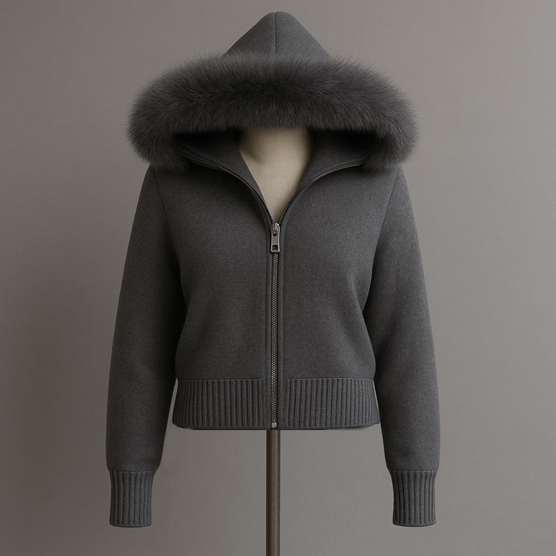 Ellison Faux Trim Hoodie