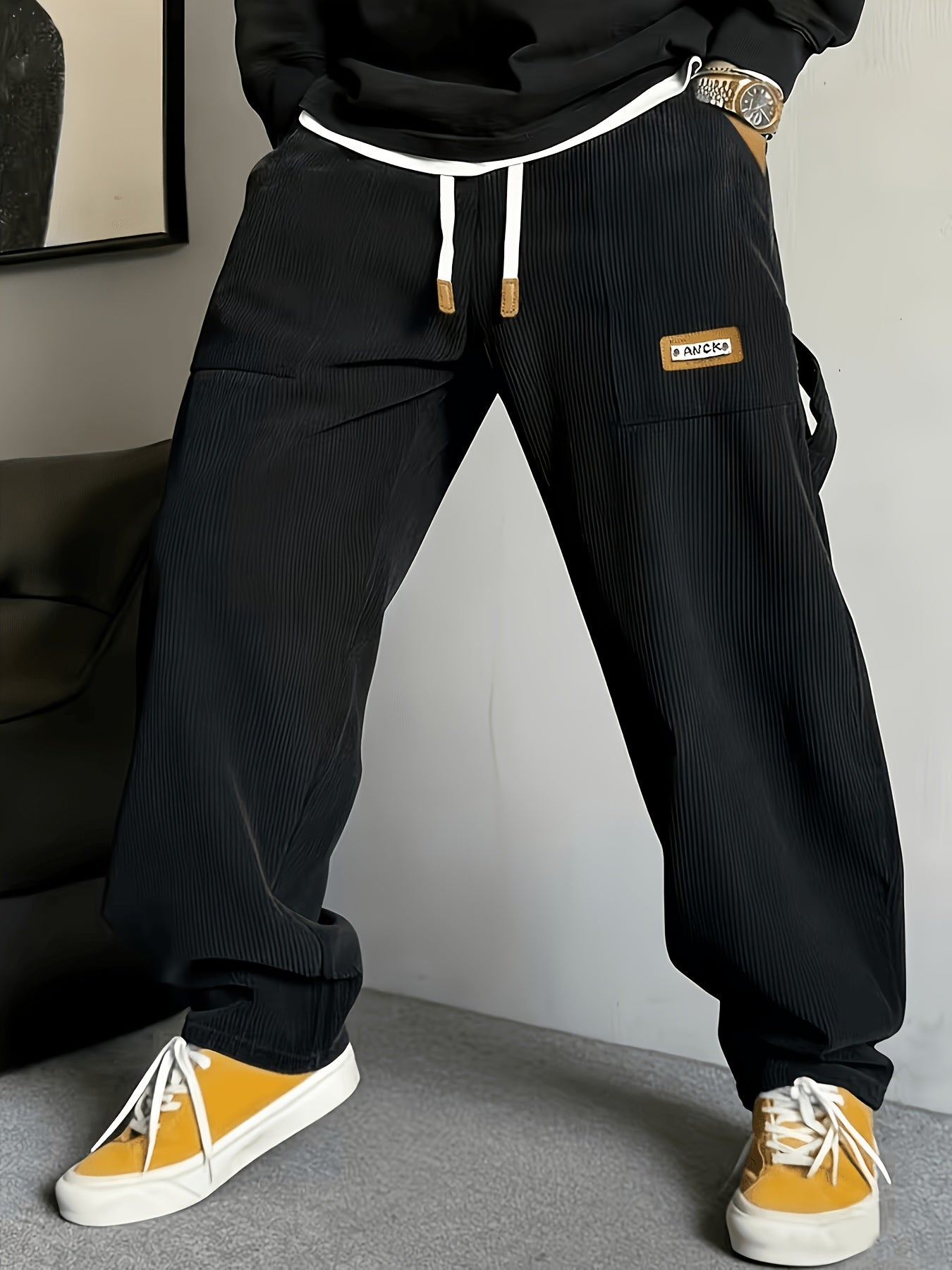 Calder Corduroy Pant — Black