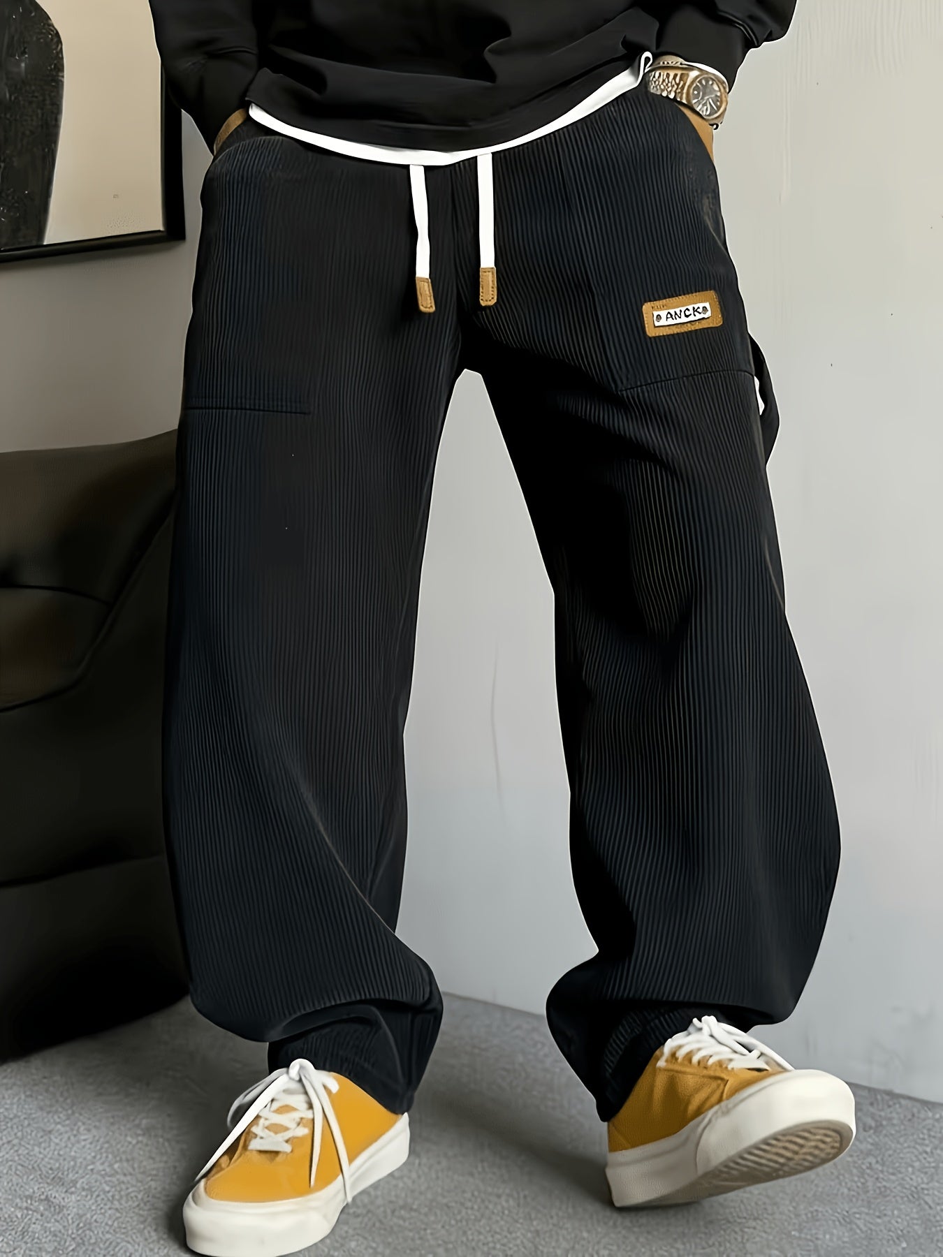 Calder Corduroy Pant — Black