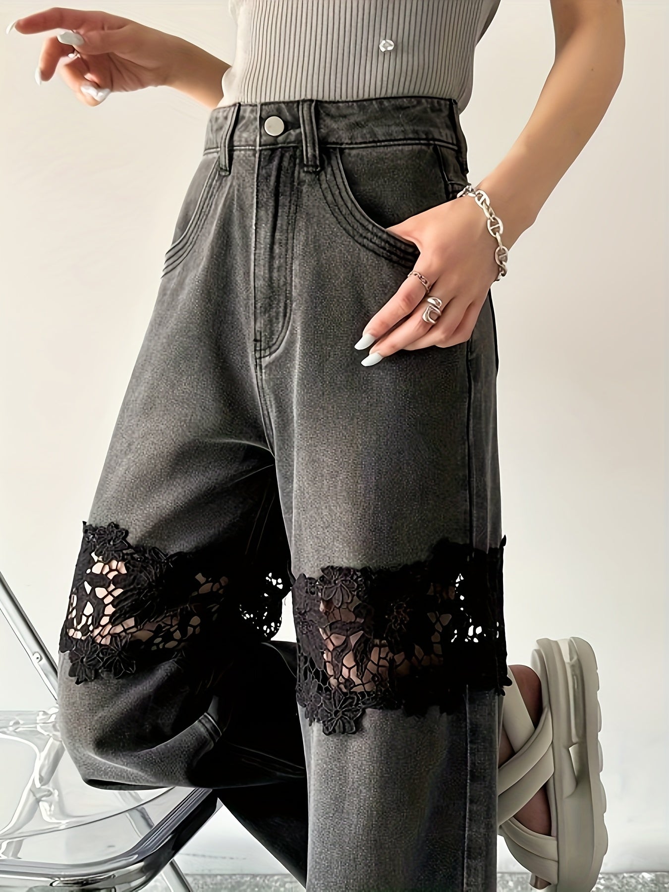 Élyse Lace Jeans