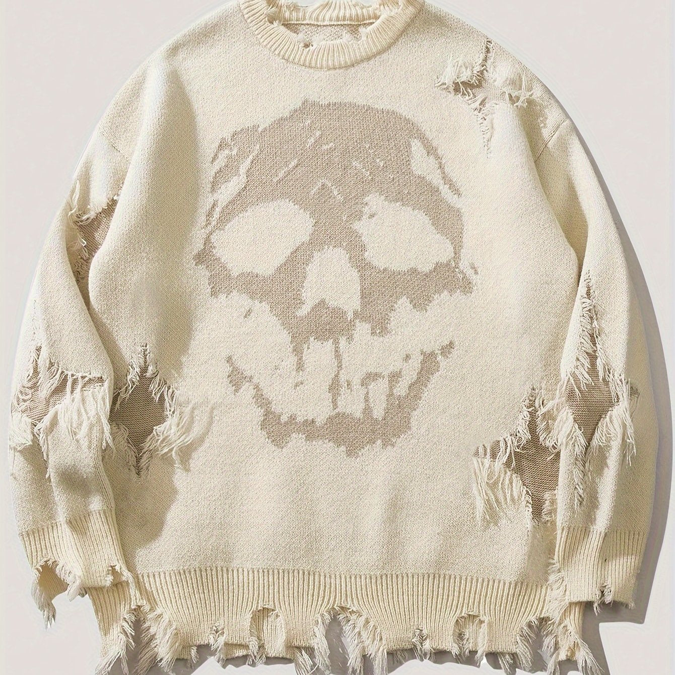 Ashen Distressed Sweater
