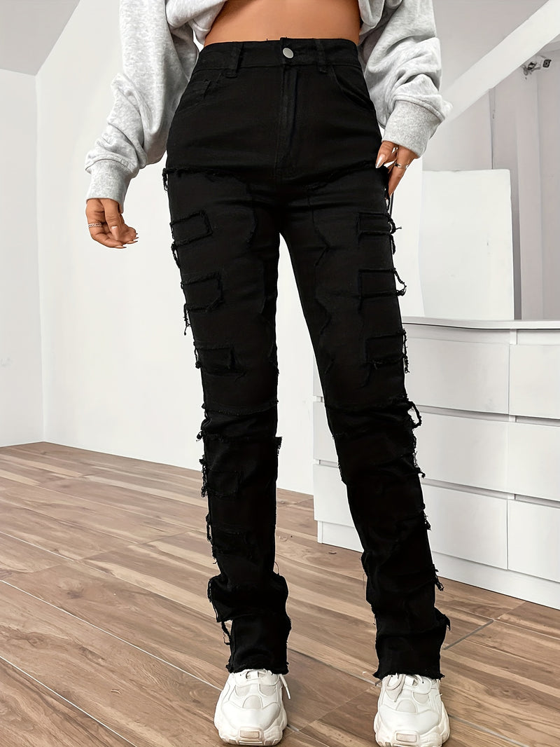 Raw Distressed Denim