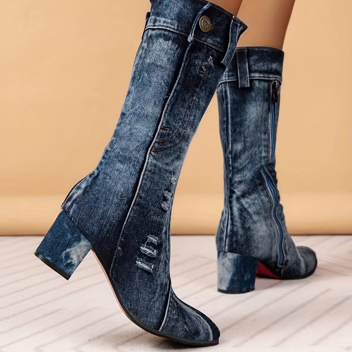 Chic Denim Boots