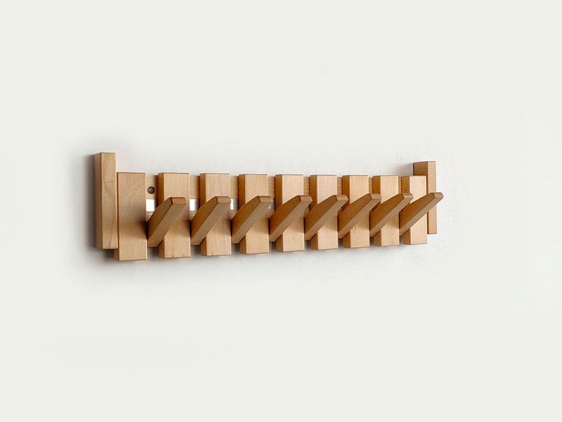 Handmade Wooden Piano Key Coat Rack