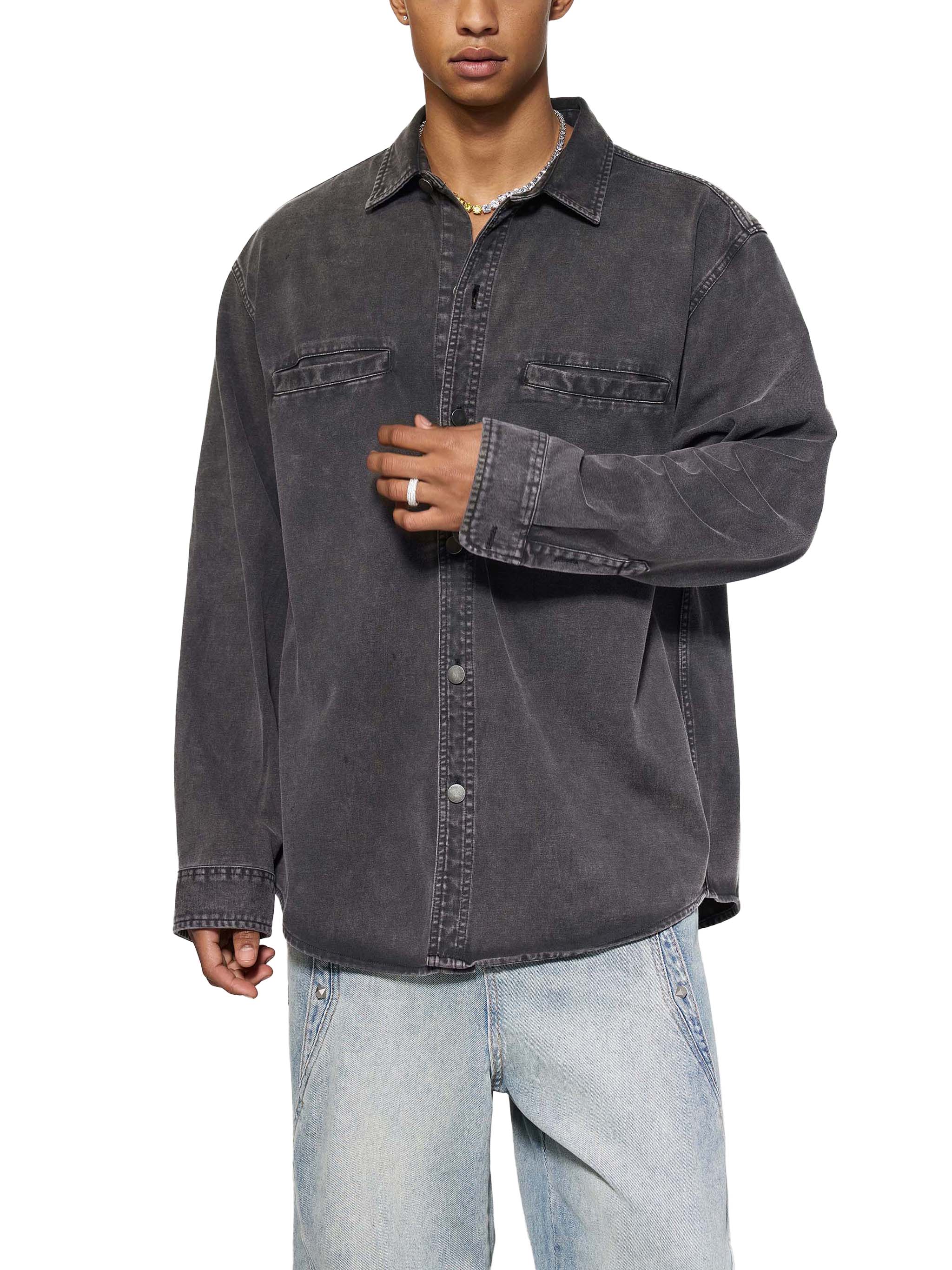 Ellison Slate Denim Overshirt