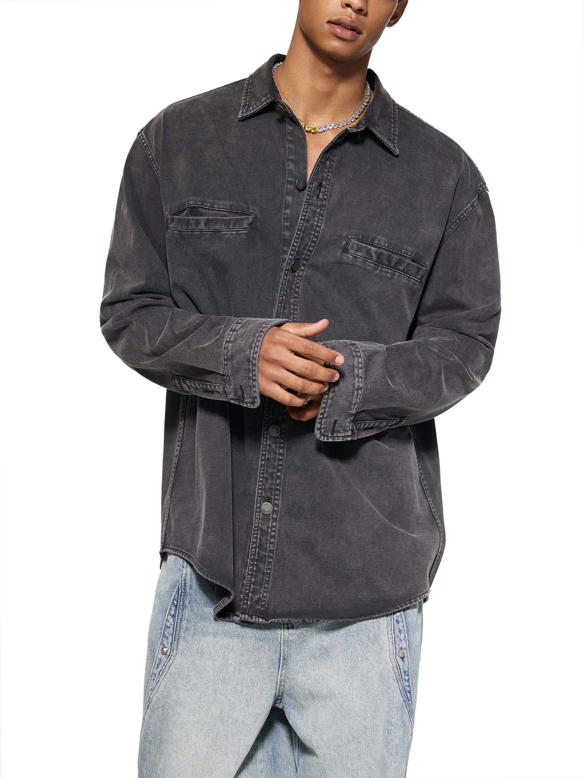Ellison Slate Denim Overshirt