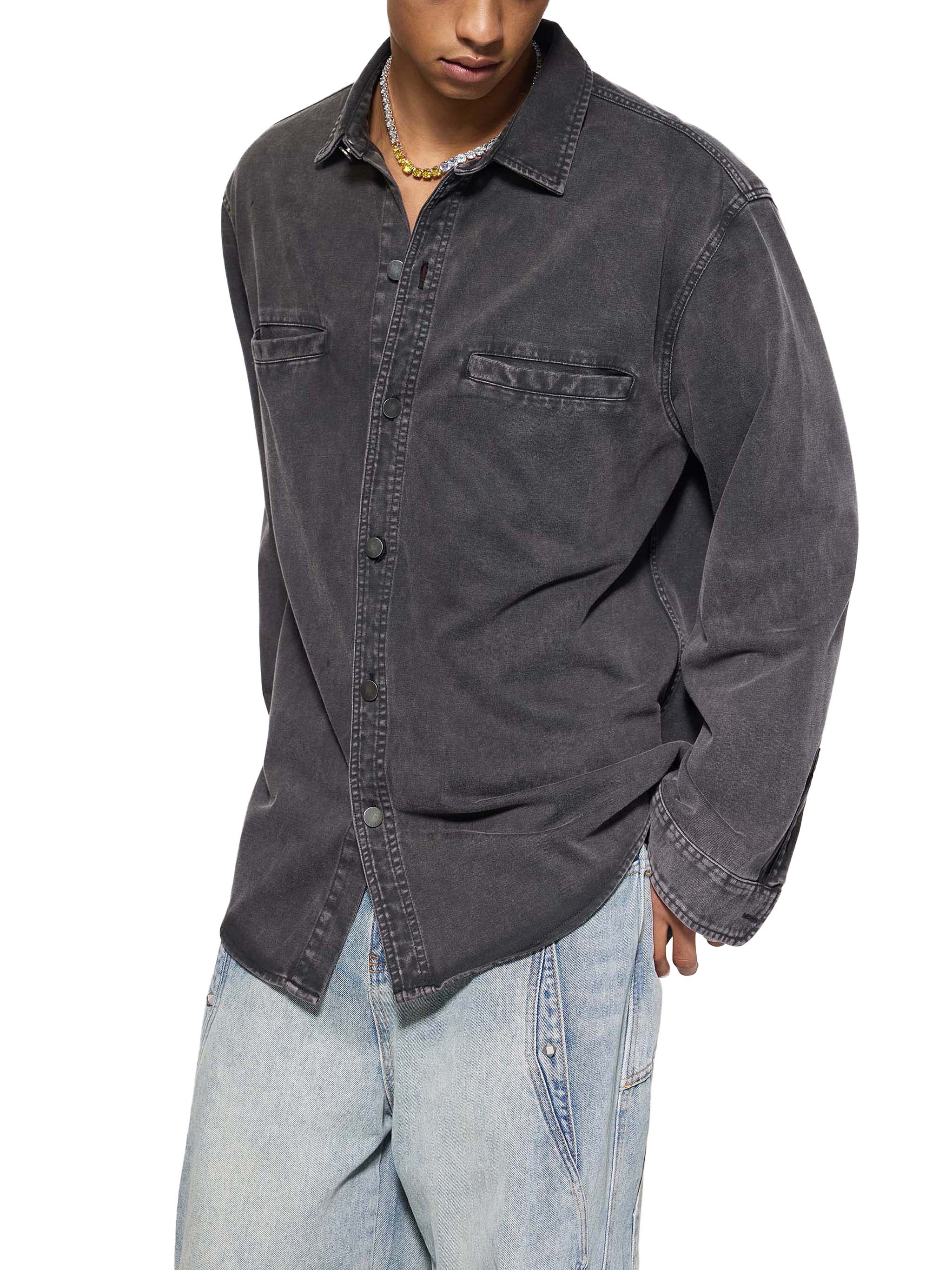 Ellison Slate Denim Overshirt