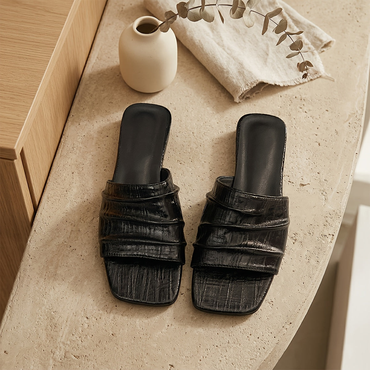 Nola Pleated Sandal