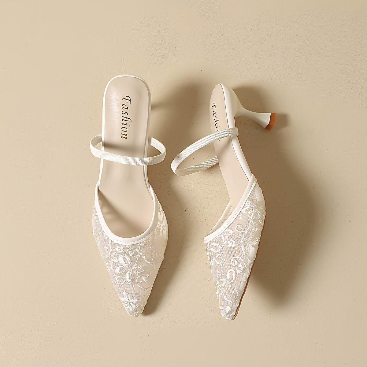 Sabine Mesh Heel