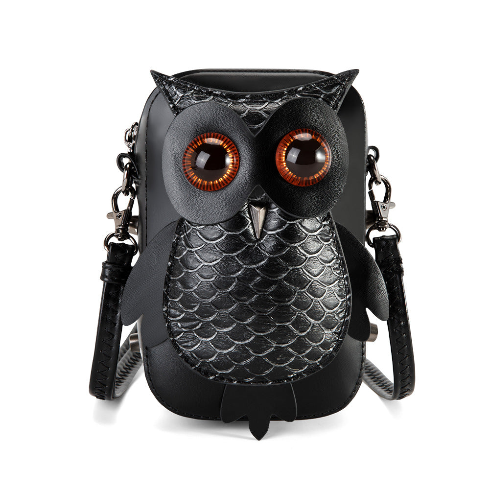 Orso Animal Bag — Black Owl