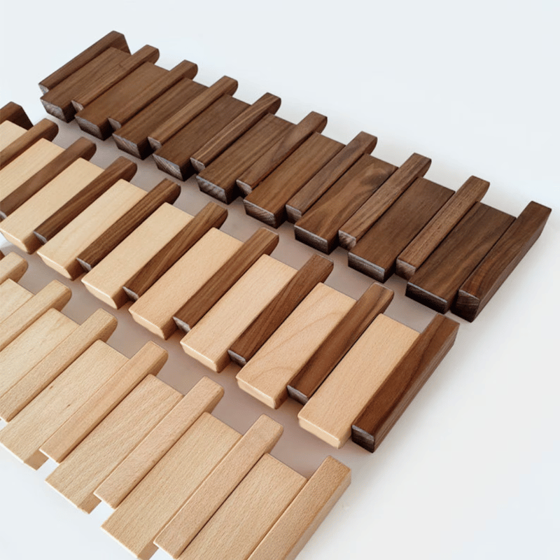 Handmade Wooden Piano Key Coat Rack