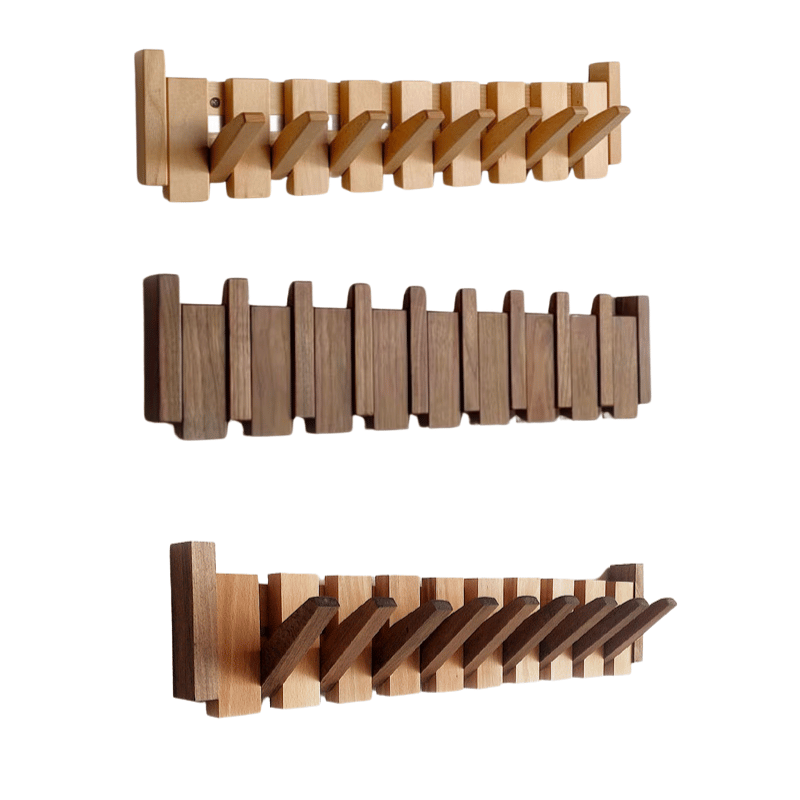 Handmade Wooden Piano Key Coat Rack