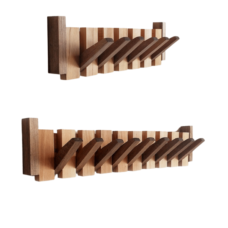 Handmade Wooden Piano Key Coat Rack